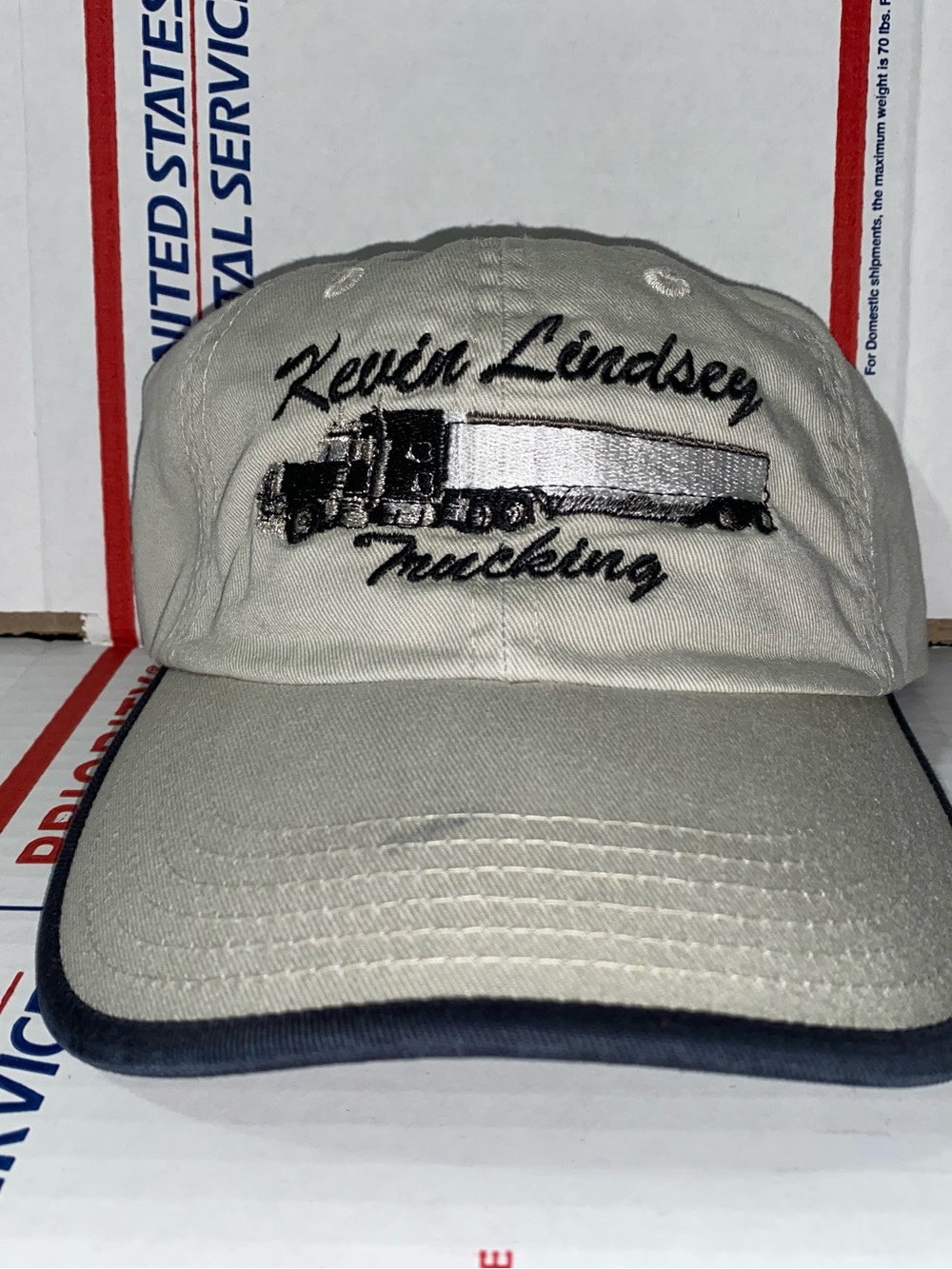 Kevin Lindsey Trucking Embroidered baseball cap dad hat family business co. Inc
